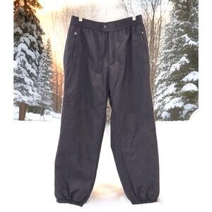 Obermeyer Men’s Insulated Black Skiing Snowboard Pants Zip Pockets Size Large
